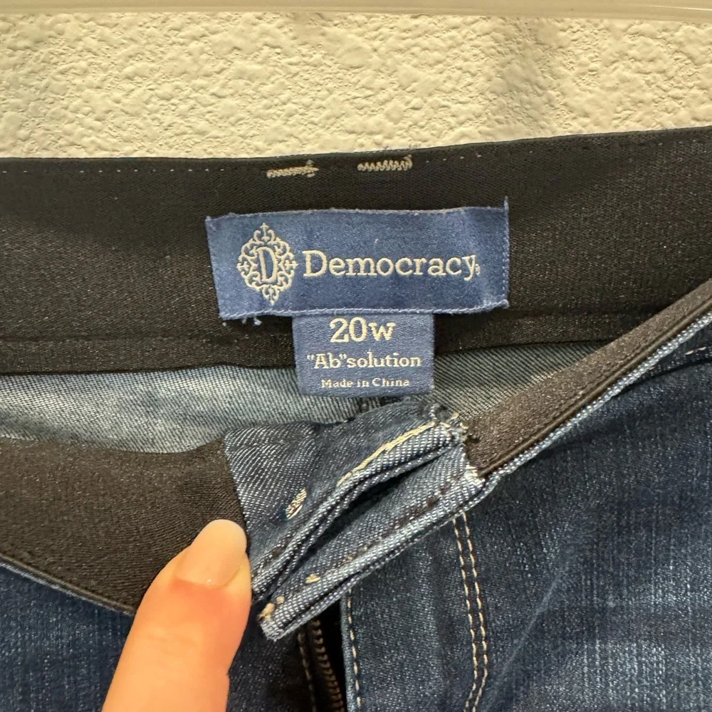 Democracy Dark Blue Ankle Jeans 20 W - Picture 2 of 5